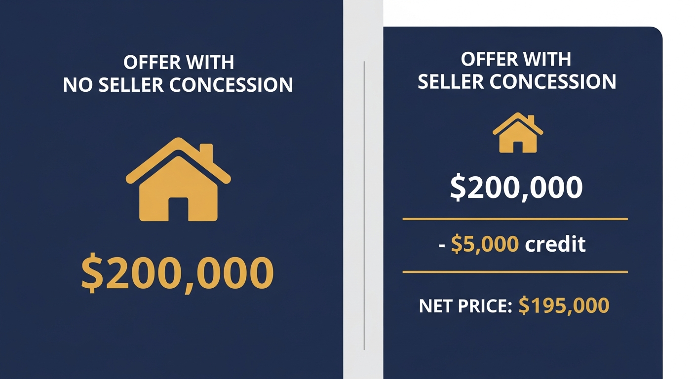How seller concessions affect net offer price for Iowa home buyers